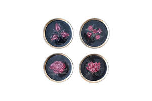 All: coaster flowers set of 4