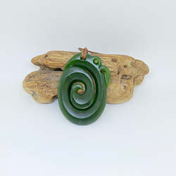 Manaia: Kawakawa Manaia with Koru Tail