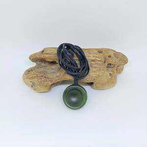 Porohita The Disc: Cord Outside of Small Dark Porohita / Disc Pendant