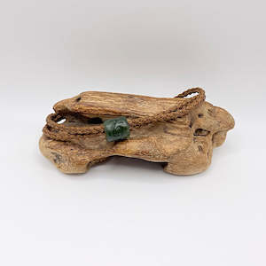 Earrings: Brown Cord Single Beaded Bracelet