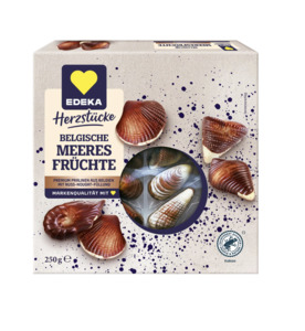 “Edeka” Nut Nougat Chocolate Praline Seashells In Box 250g. Sale – Gastronomy