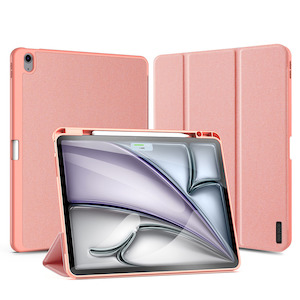 iPad Air 13" (2024/2025) Full Cover Folio Case - Pink Domo Series by Dux Ducis - GA Tech
