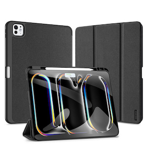 Products: iPad Pro 13" (2024) Full Cover Folio Case - Black Domo Series by Dux Ducis - GA Tech