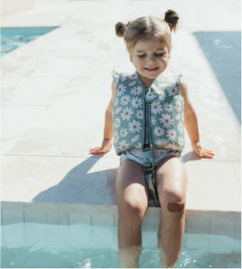 General: Swim Vests - Sage Daisies
