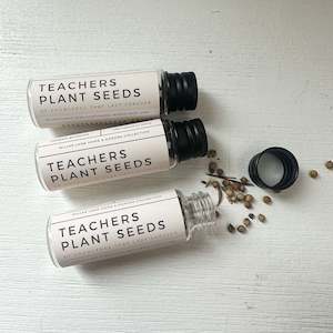 General: Teacher Plant Seeds - Wildflower Glass Vial