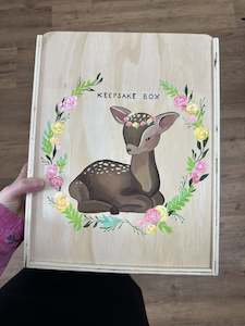 General: PREORDER Custom Painted Box - Deer