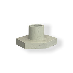 New Pottery: Candle holder in White Marble