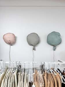 Nursery Decor: Linen Balloon Wall Hanging