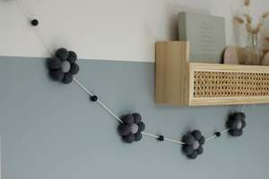 Nursery Decor: Daisy Garland - Dark Blue