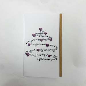 Christmas Collection: Christmas Tree Red Hearts Card