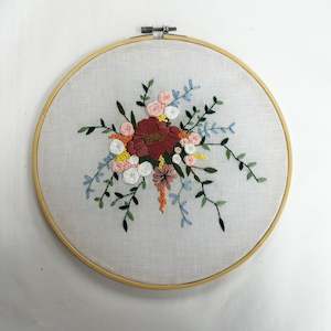 Spring Blooms Embroidery Hoop