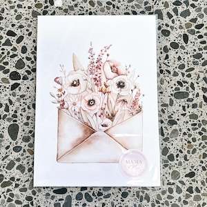 Kids Room Decor: Letter full Of Flowers - Print