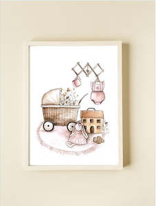 Kids Room Decor: Welcome To The World Little One - Girl Print