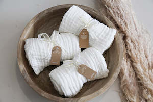 Layered Muslin Blanket - White