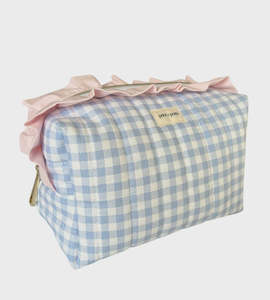 Wren Gingham Ruffle Carry-All