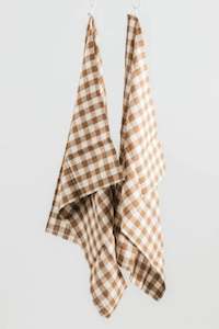 100% French Linen Tea Towel - Set 2