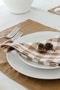 Home Lab: 100% French Flax Linen Napkin - Set 4