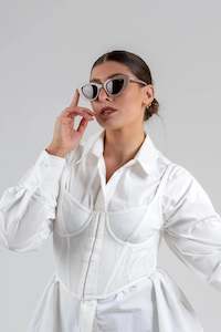 Bored George: Rhia Sunglasses - Latte