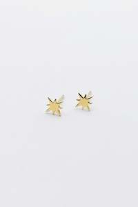 Earrings: Starburst Studs - Gold