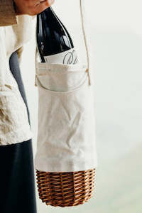 Homewares: Wicker Wine Carrier