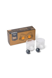 Mens: Cocktail Tumbler & Whisky Stone Set