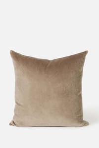 Citta: Cotton Velvet Cushion - Doe