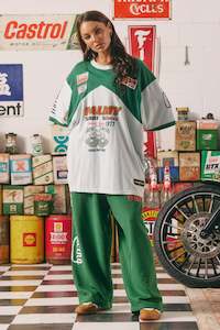 Sabbi: The Very Oversized Mermaid Racing Tee - Green