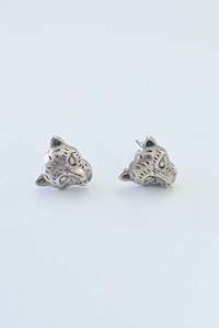 Earrings: Leopard Studs