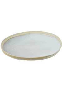 Decor Ceramics 1: Stoneware Serving Platter - White
