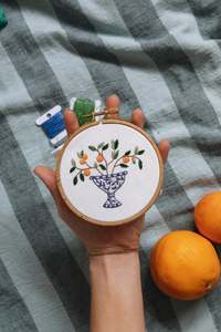 Embroidery Kit - Mini Italian Vase