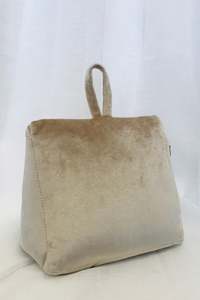 Velvet Champagne Doorstop