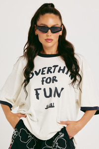 The Very Oversized Overthinker Tee - Marshmallow