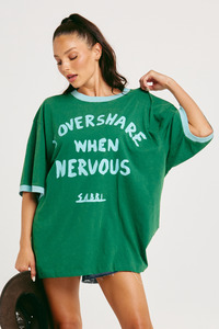 The Very Oversized Overshare Tee - Green
