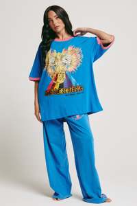 Sabbi: The Very Oversized Carnivale Tee - Blue