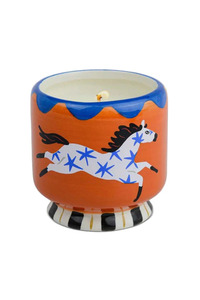 A dopo Horse Ceramic Candle - Sienna Sunset