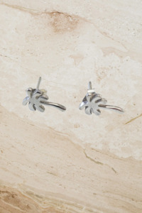 Nikki Ross Jewellery: Palm Tree Paradise Earrings - Silver