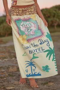The Seas The Day Maxi Skirt - Cream