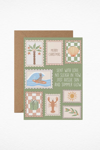 Postal Stamps - Christmas Greeting Card