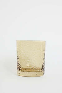 Hammered Amber Tumbler