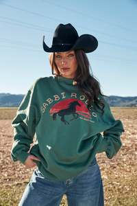 Tops 1: I Love Country Music Crew - Green