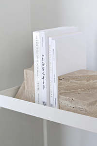 Geo Stone Bookend Pair