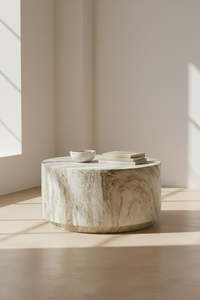 Strata Cylinder Coffee Table - Green
