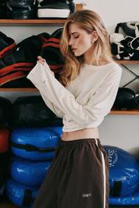 The Victory Long Sleeve Tee - Cream