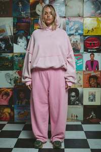 Best Selling: The Barrel Trackie - Pink