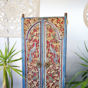 Blue Vintage Wooden Door