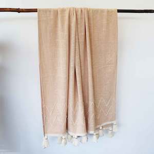 Throws: Blush Pink Cotton Throw