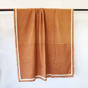 Homewares: Rust Orange Throw
