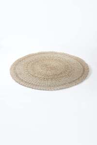 Mats And Rugs: Round Natural Twisted Jute Rope Mat/Floor Rug