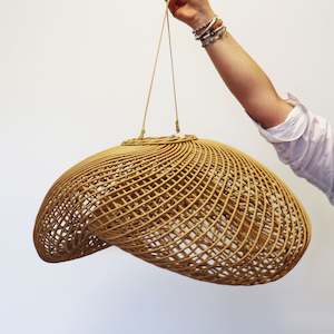 Light Shades Lamps: Synthetic Rattan Cloud Light Shade (Large)