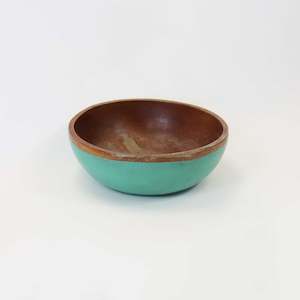 Bowls: Teak Turquoise Bowl